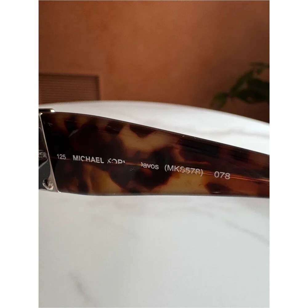 Michael Kors Davos MK5578 078 Oversized Tortoise Sunglasses Made in Italy